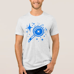 AI-Emblem Twinkle Sterne, Leuchtturm des digitalen Tri-Blend Shirt