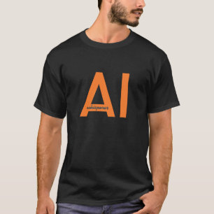 AI flüstern Ingenieur Orange T-Shirt