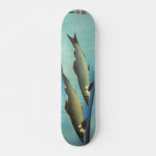 Ai (Forelle) - Hiroshiges japanischer Fisch-Druck Skateboard