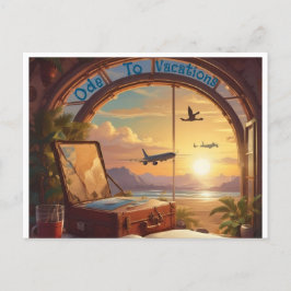 AI für Ferien Postkarte