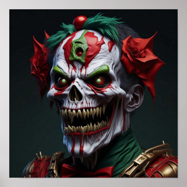 AI Generated Zombie Art Poster (Vorne)