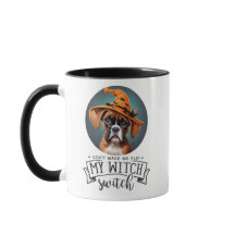 AI generiert| Boxer| Halloween Hexe