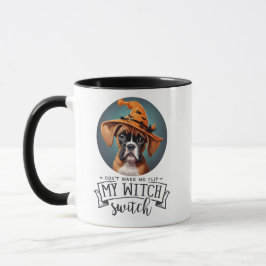AI generiert| Boxer| Halloween Hexe Tasse