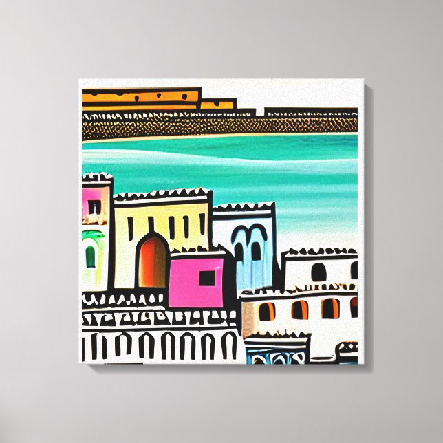 ai-generierte Kunst Leinwanddruck (Vorderseite)