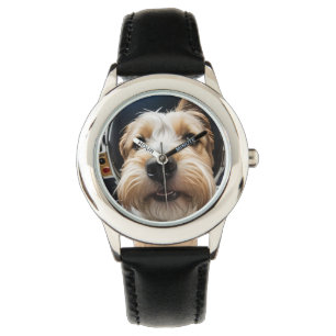 AI-generierter Hund 01 "Roger" Armbanduhr