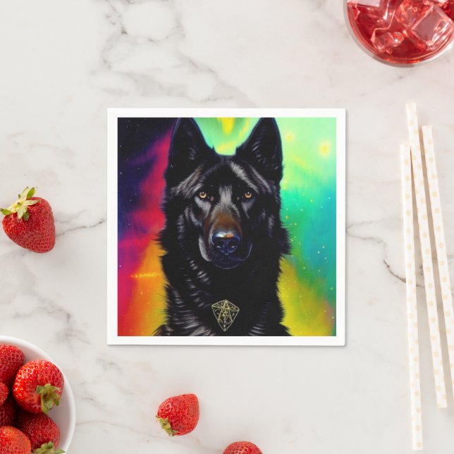 Ai German Shepherd Serviette (Beispiel)