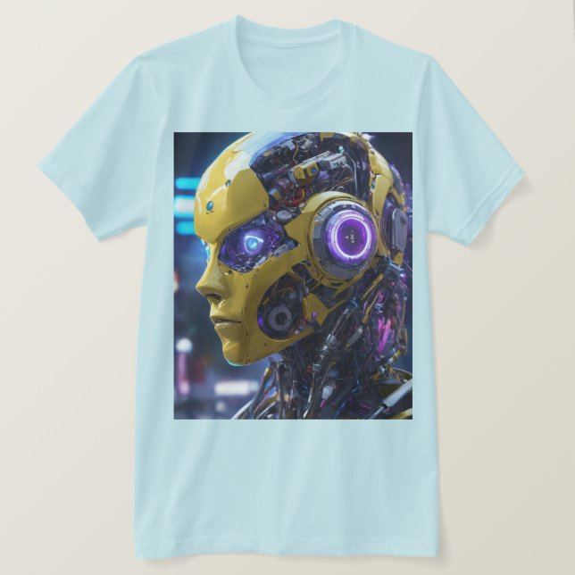 AI Girl: Die Fashionista der Zukunft T-Shirt (Design vorne)
