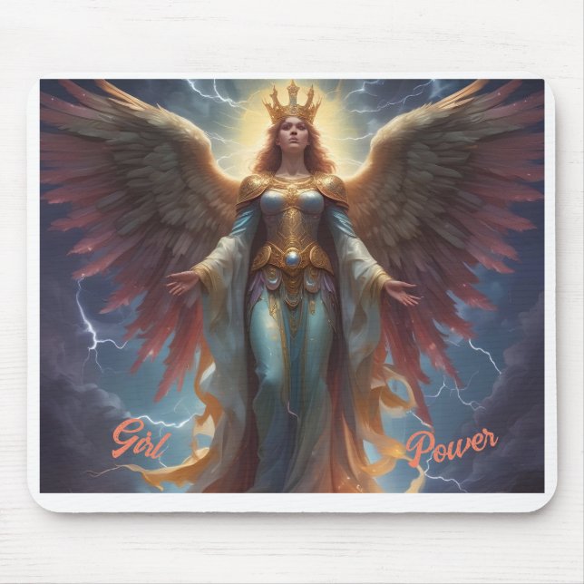 AI Girl Power Mouse Pad Mousepad (Vorne)
