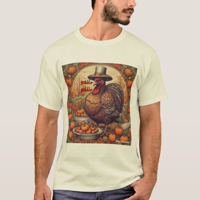 AI Gobble Gobble Erntedank T - Shirt (Vorderseite)