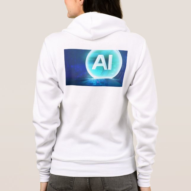 Ai Hoodie Artificial Intelligence Design (Rückseite)