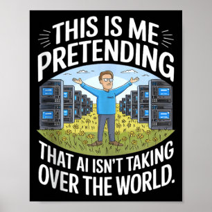 Ai Humor Llm Tech-Übernahme Geek-Geschenk ärmellos Poster