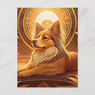 AI Hund Postkarte