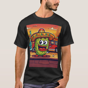 AI-Illustration im Graffiti-Stil: fröhlich mexikan T-Shirt