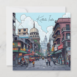 Ai Illustration von Kalkutta, Indien