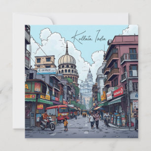 Ai Illustration von Kalkutta, Indien