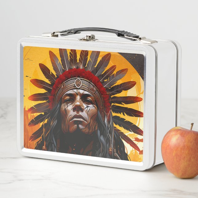 Ai Indian Art Metall Brotdose (Beispiel)
