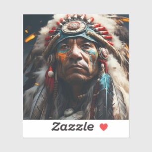 Ai Indian Aufkleber
