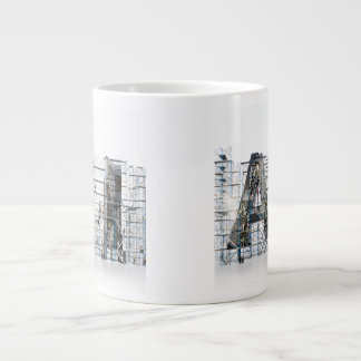 AI Industrial Letterform Architecture Art  Jumbo-Tasse
