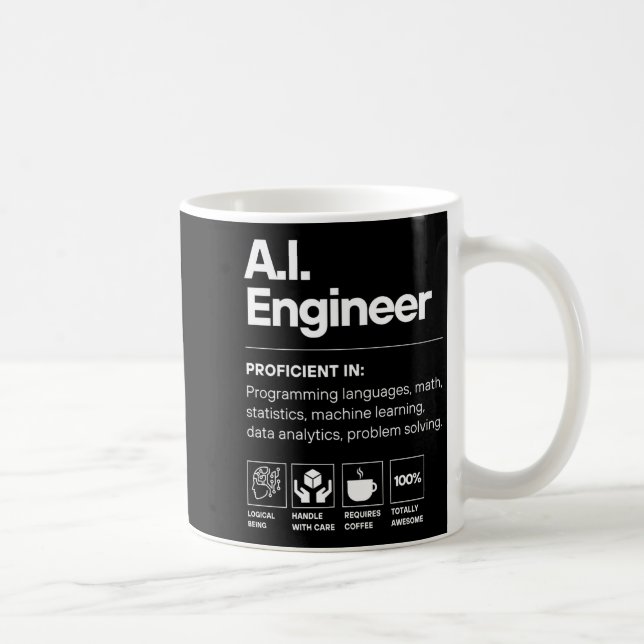 AI-Ingenieur lustig  Kaffeetasse (Rechts)