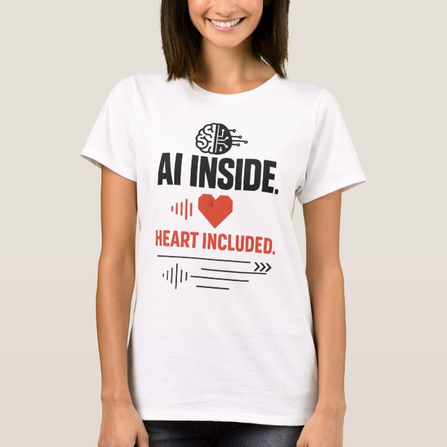 AI Inside Heart T-Shirt (Vorderseite)