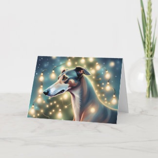 AI Irs a Greyhound Christmas Card Dankeskarte