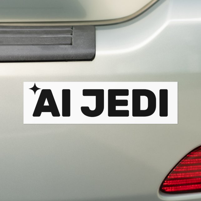 AI Jedi™ Bumper Sticker Autoaufkleber (Auf Auto)