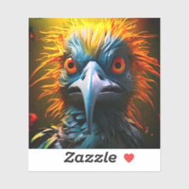 Ai Künstlerisch Bird Aufkleber