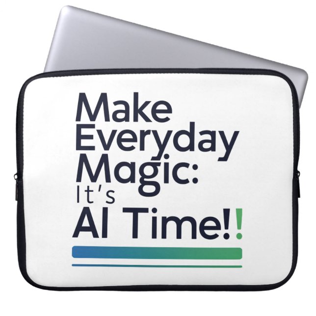 AI Magic Tech Sleeve – Everyday Enchantment Design (Vorderseite)