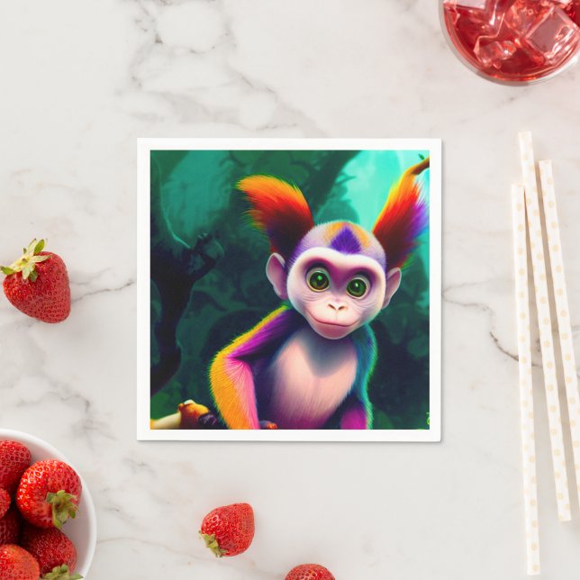 Ai Monkey Serviette (Beispiel)