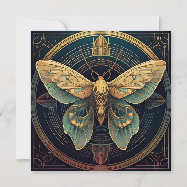 AI Moth Feiertagskarte (Vorderseite)