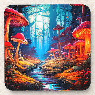 Ai Mushroom Land Getränkeuntersetzer