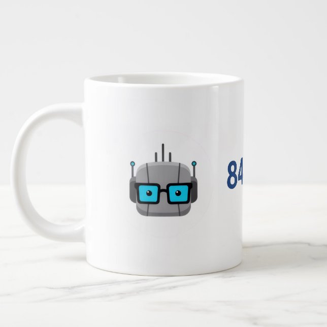 AI-Nerd-Riesenbecher: Treib deinen Code mit 844-AI Jumbo-Tasse (Links)