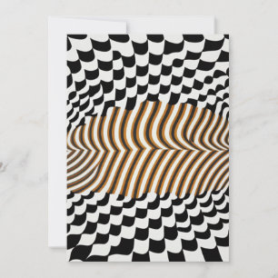 AI Optische Kunst - visuelle Komfortzone Einladung