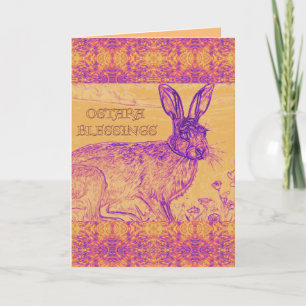 AI Ostara Hare Greetings Card Karte
