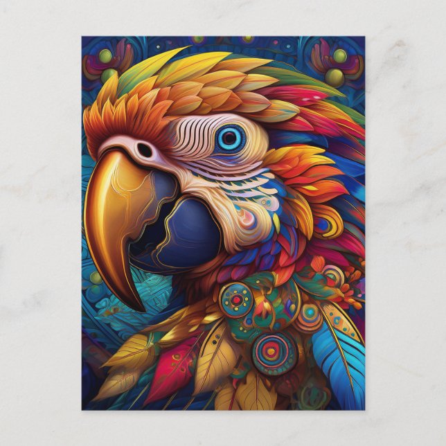 AI Parrot Postkarte (Vorderseite)