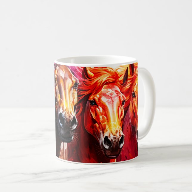 Ai Pferdes Kaffeetasse (VorderseiteRechts)