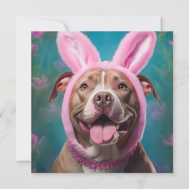AI Pittbull Feiertagskarte (Vorderseite)