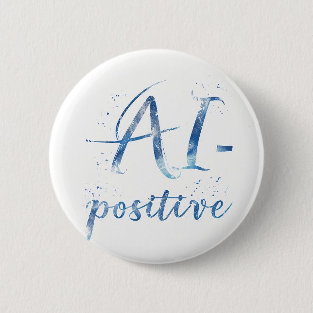 AI-positive Textart Button (Vorderseite)