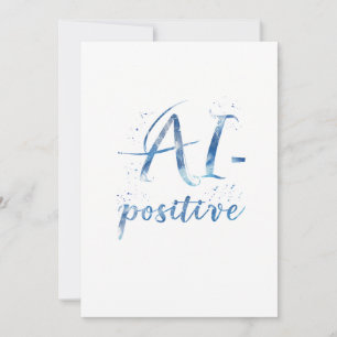 AI-positive Textart Einladung