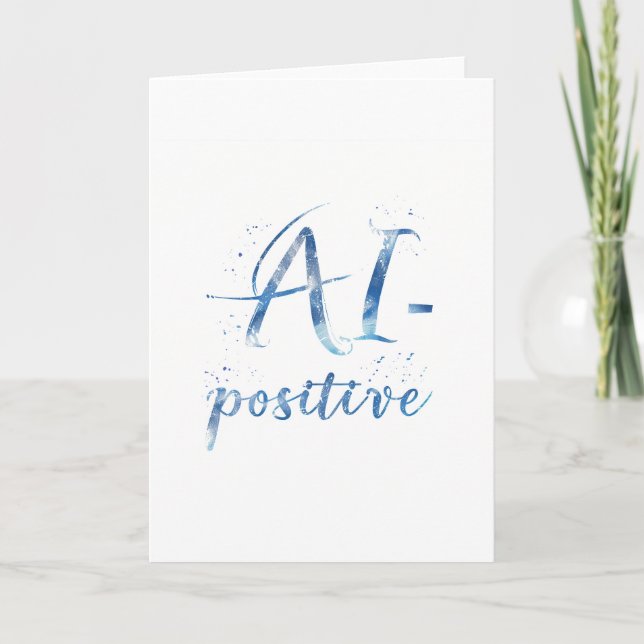 AI-positive Textart Karte (Vorderseite)