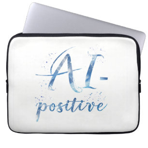 AI-positive Textart Laptopschutzhülle