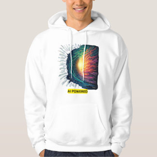 AI Powered - Futuristic Tech Design Hoodie