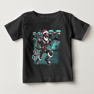 AI Powered Santa Robot mit Dronen und Weihnachten  Baby T-shirt