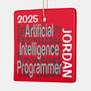 AI-Programmierer Extraordinaire CUSTOM Keramikornament