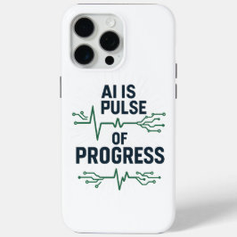 AI-Puls des Fortschritts iPhone-Hülle | Tech-Evolu Case-Mate iPhone Hülle
