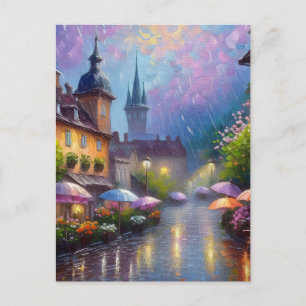 AI Rainy Day Postkarte
