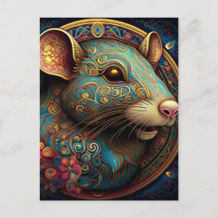 AI-Ratte Postkarte