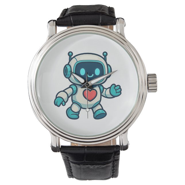 AI & Robot Characters Armbanduhr (Vorderseite)