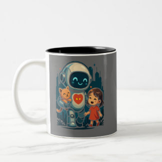 AI & Robot Characters – Futuristic Design Collecti Zweifarbige Tasse
