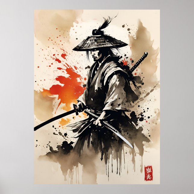 AI Samurai Poster (Vorne)
